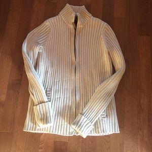 LAUREN RALPH LAUREN CABLE KNIT TAUPE SWEATER